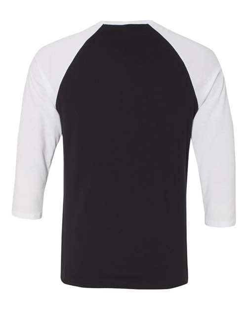 BELLA + CANVAS Unisex Three-Quarter Sleeve Baseball Tee 3200