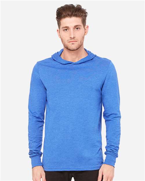BELLA + CANVAS Unisex Jersey Hooded Long Sleeve Tee 3512