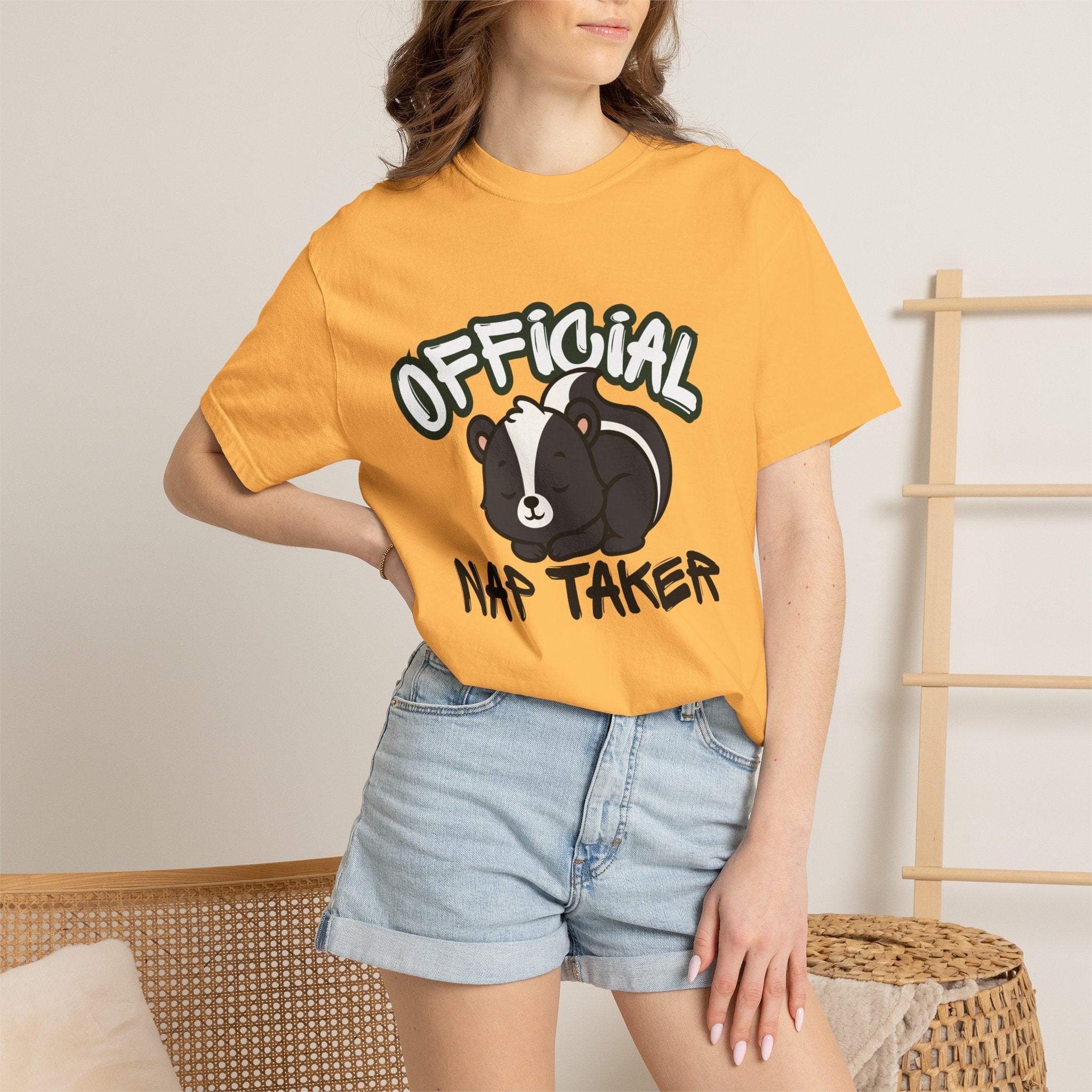 Official Nap Taker T-Shirt | Cute Sleeping Skunk Shirt | Funny Nap Lover Gift