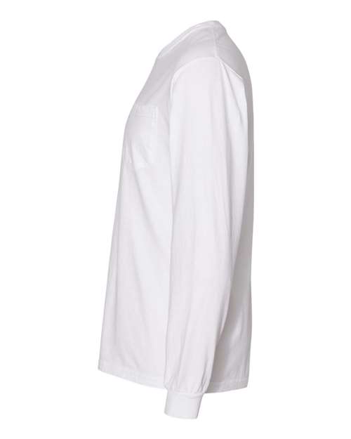 Comfort Colors Unisex Garment-Dyed Heavyweight Long Sleeve Pocket T-Shirt 4410