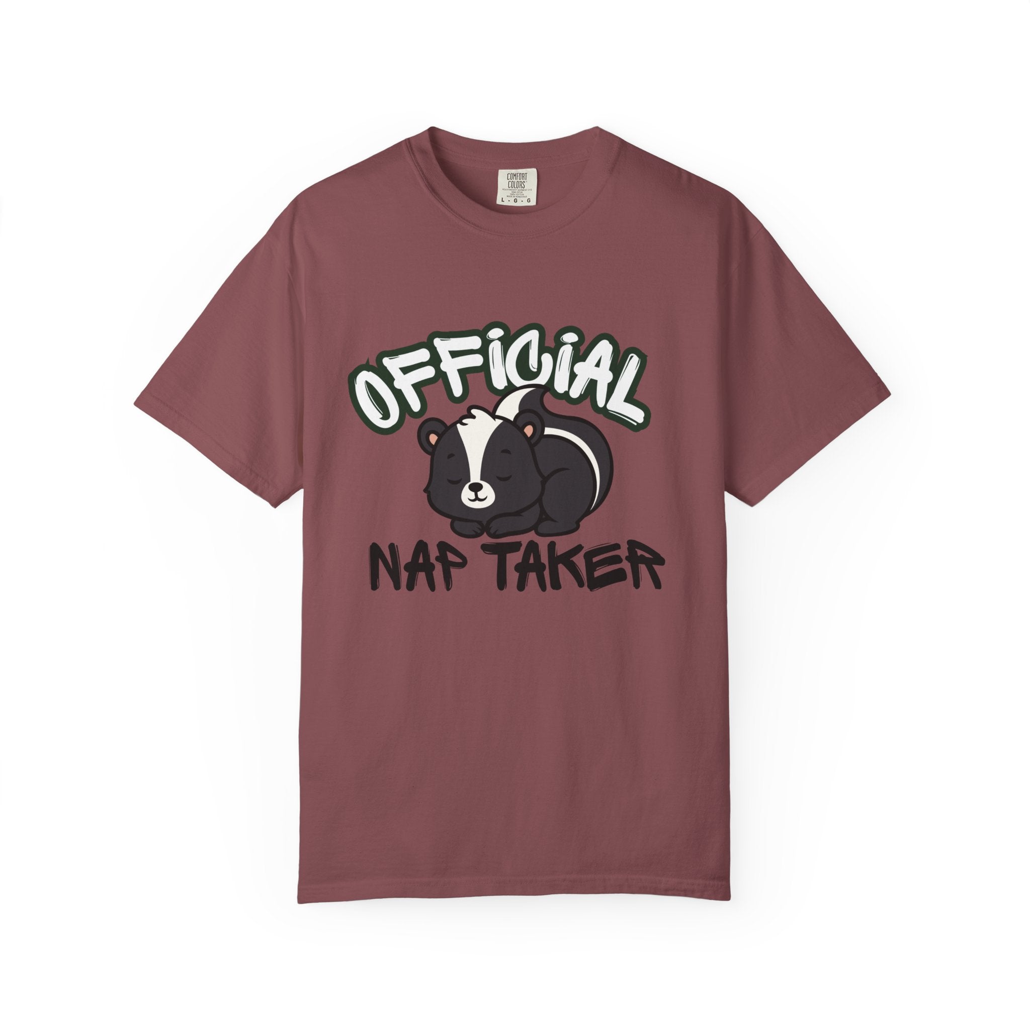 Official Nap Taker T-Shirt | Cute Sleeping Skunk Shirt | Funny Nap Lover Gift