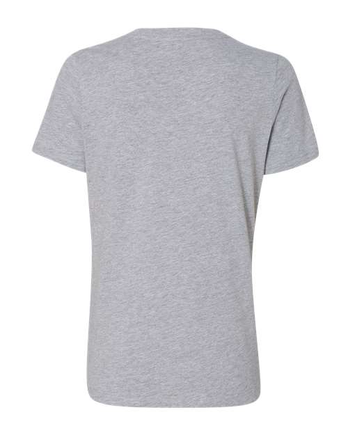 BELLA + CANVAS Women's Relaxed Heather CVC V-Neck Tee 6405CVC