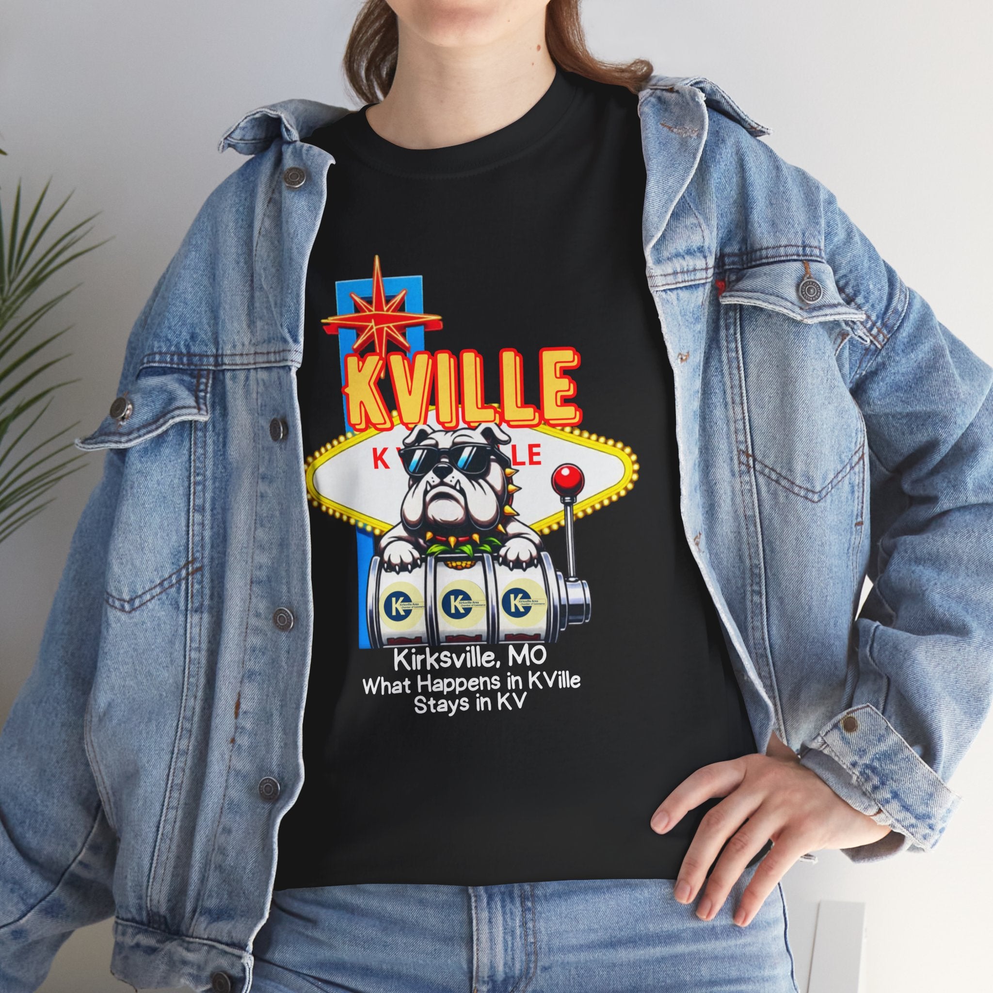 T-Shirt — Kville Retro Casino Slot Machine Graphic Tee