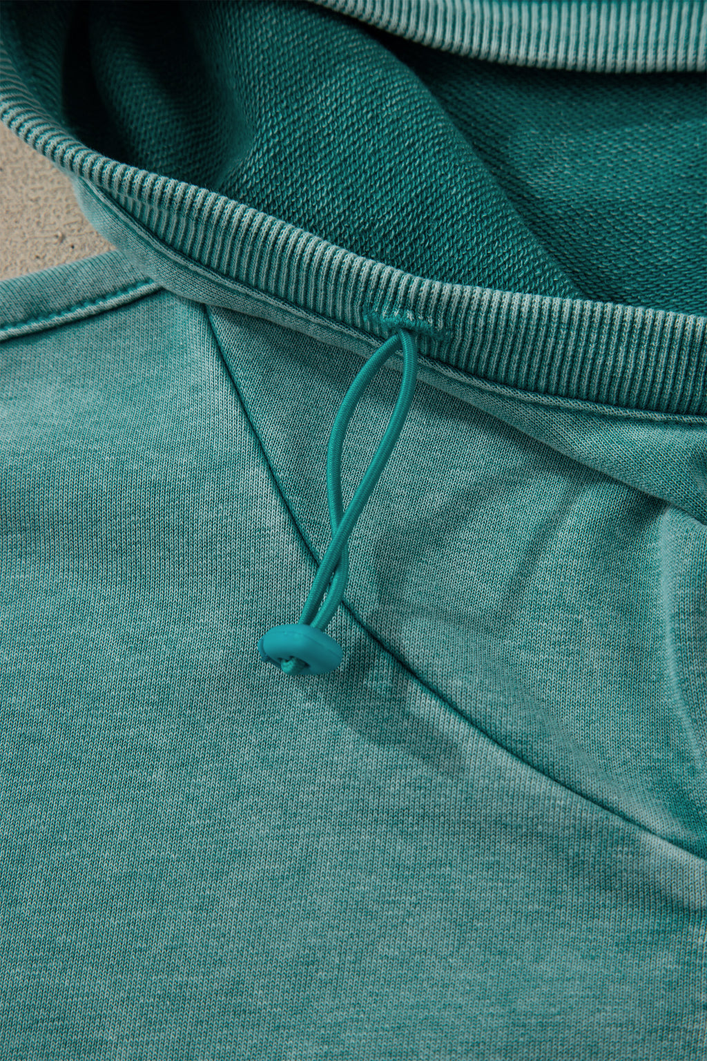 Ashleigh Blue Half Zip Kangaroo Pocket Mineral Wash Baggy Hoodie