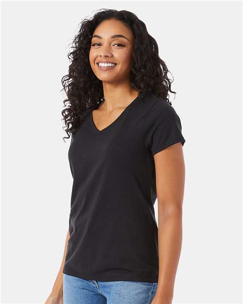 Hanes Women's Perfect-T Triblend V-Neck T-Shirt 42VT