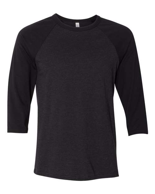 BELLA + CANVAS Unisex Three-Quarter Sleeve Baseball Tee 3200