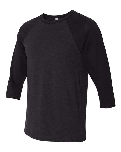 BELLA + CANVAS Unisex Three-Quarter Sleeve Baseball Tee 3200