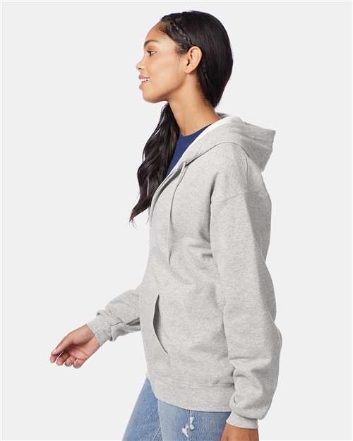 Hanes Unisex EcoSmart® Full-Zip Hooded Sweatshirt P180