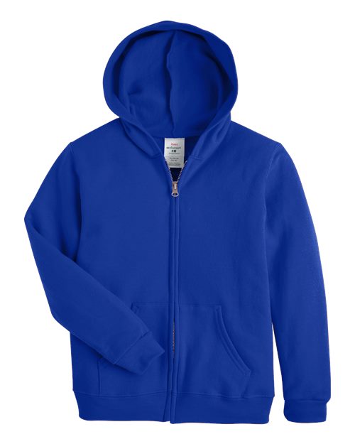 Hanes Youth EcoSmart® Full-Zip Hooded Sweatshirt P480