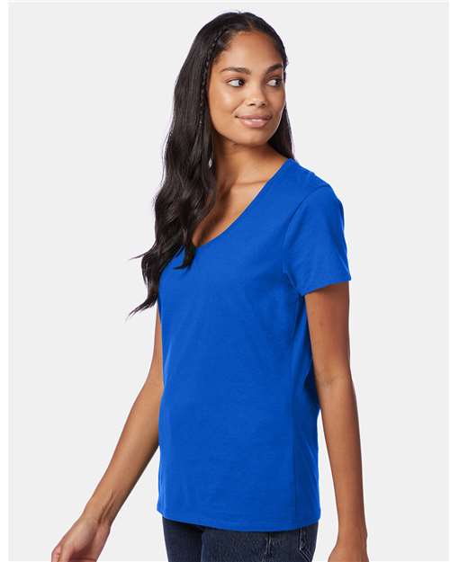 Hanes Women's Perfect-T V-Neck T-Shirt S04V