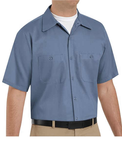 Red Kap Men's Tall Cotton Short Sleeve Uniform Shirt SC40T