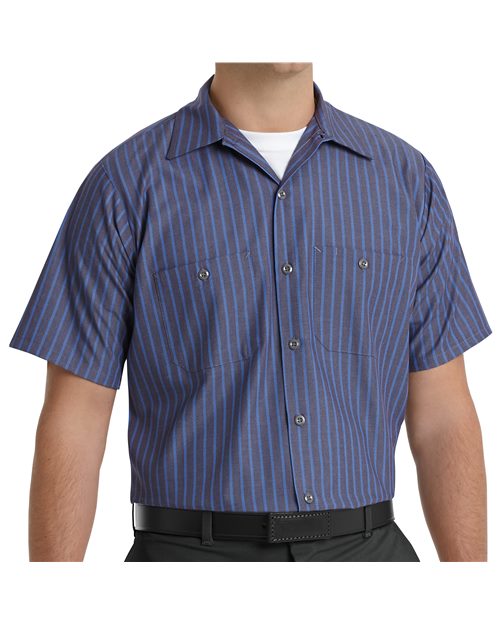 Red Kap Men's Tall Industrial Short Sleeve Work Shirt SP24T