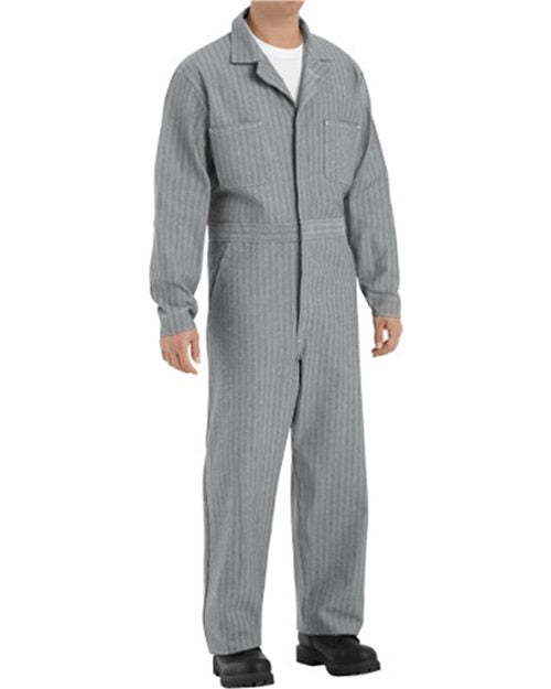 Red Kap Men's Button-Front Cotton Coverall CC16