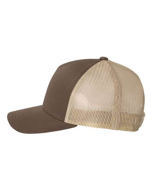YP Classics Five-Panel Retro Trucker Cap 6506