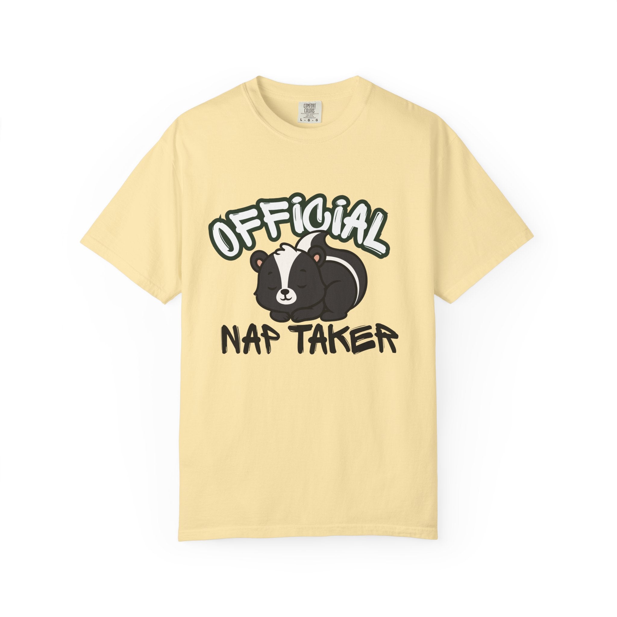 Official Nap Taker T-Shirt | Cute Sleeping Skunk Shirt | Funny Nap Lover Gift