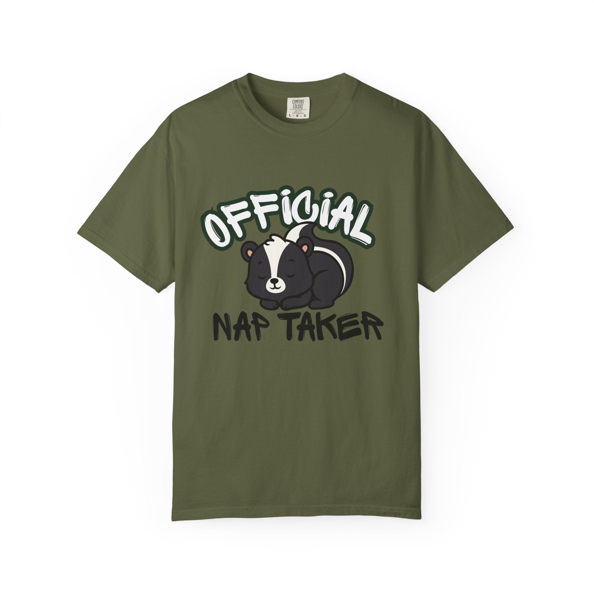 Official Nap Taker T-Shirt | Cute Sleeping Skunk Shirt | Funny Nap Lover Gift