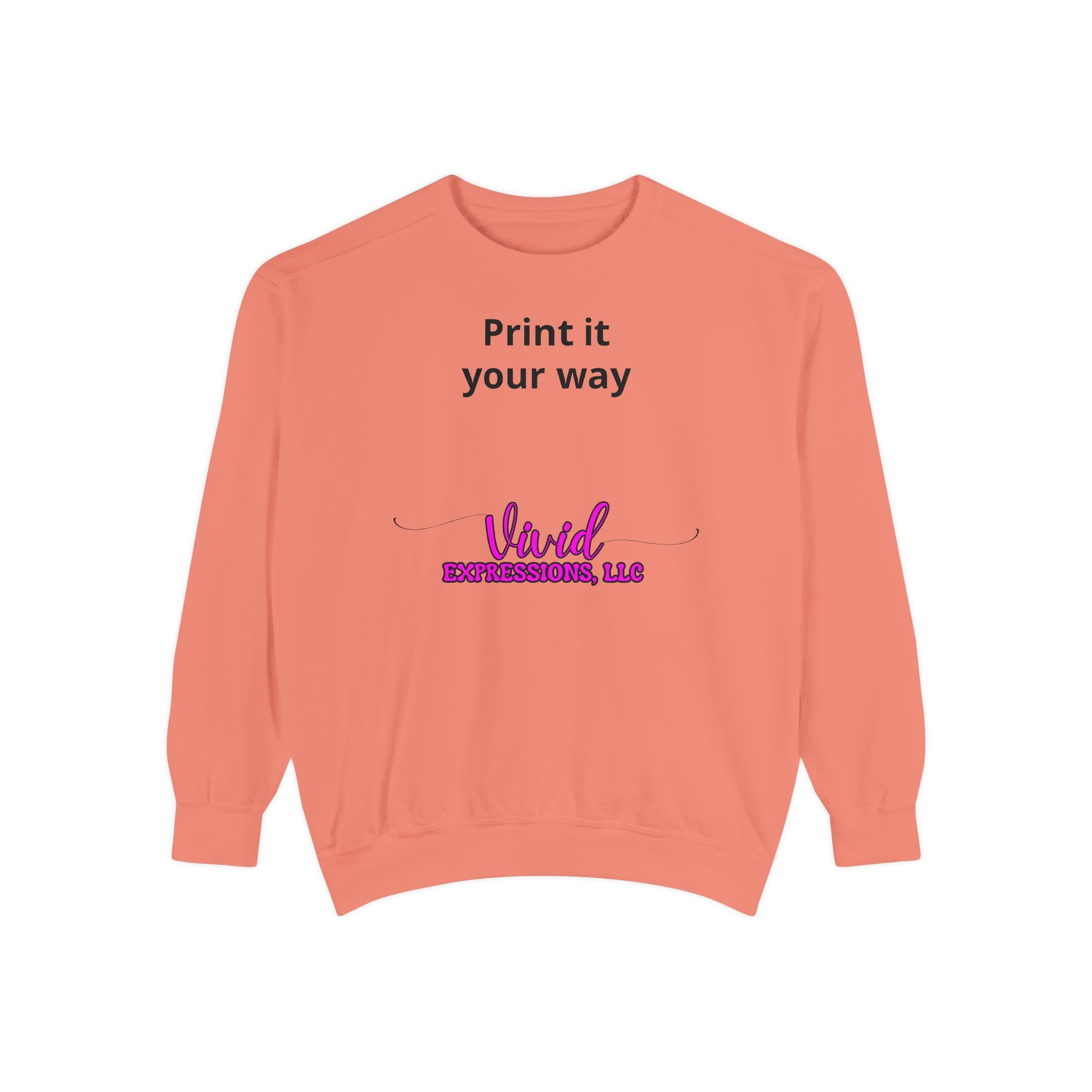Customizable Sweatshirt "Print It Your Way" — Personalized Crewneck