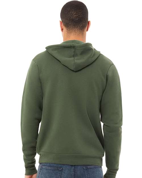 BELLA + CANVAS Unisex Sponge Fleece Full-Zip Hoodie Sweatshirt 3739
