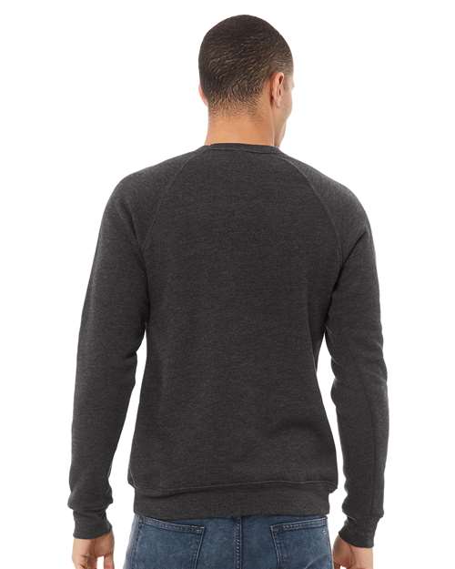 BELLA + CANVAS Unisex Sponge Fleece Raglan Crewneck Sweatshirt 3901