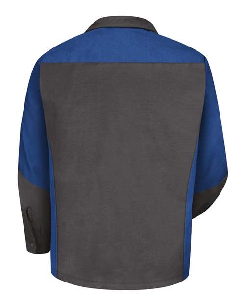 Red Kap Men's Tall Long Sleeve Automotive Crew Shirt SY10T