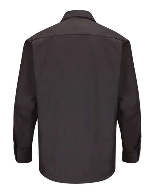 Red Kap Men's Long Sleeve Automotive Crew Shirt SY10