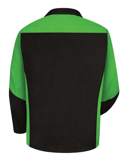 Red Kap Men's Long Sleeve Automotive Crew Shirt SY10