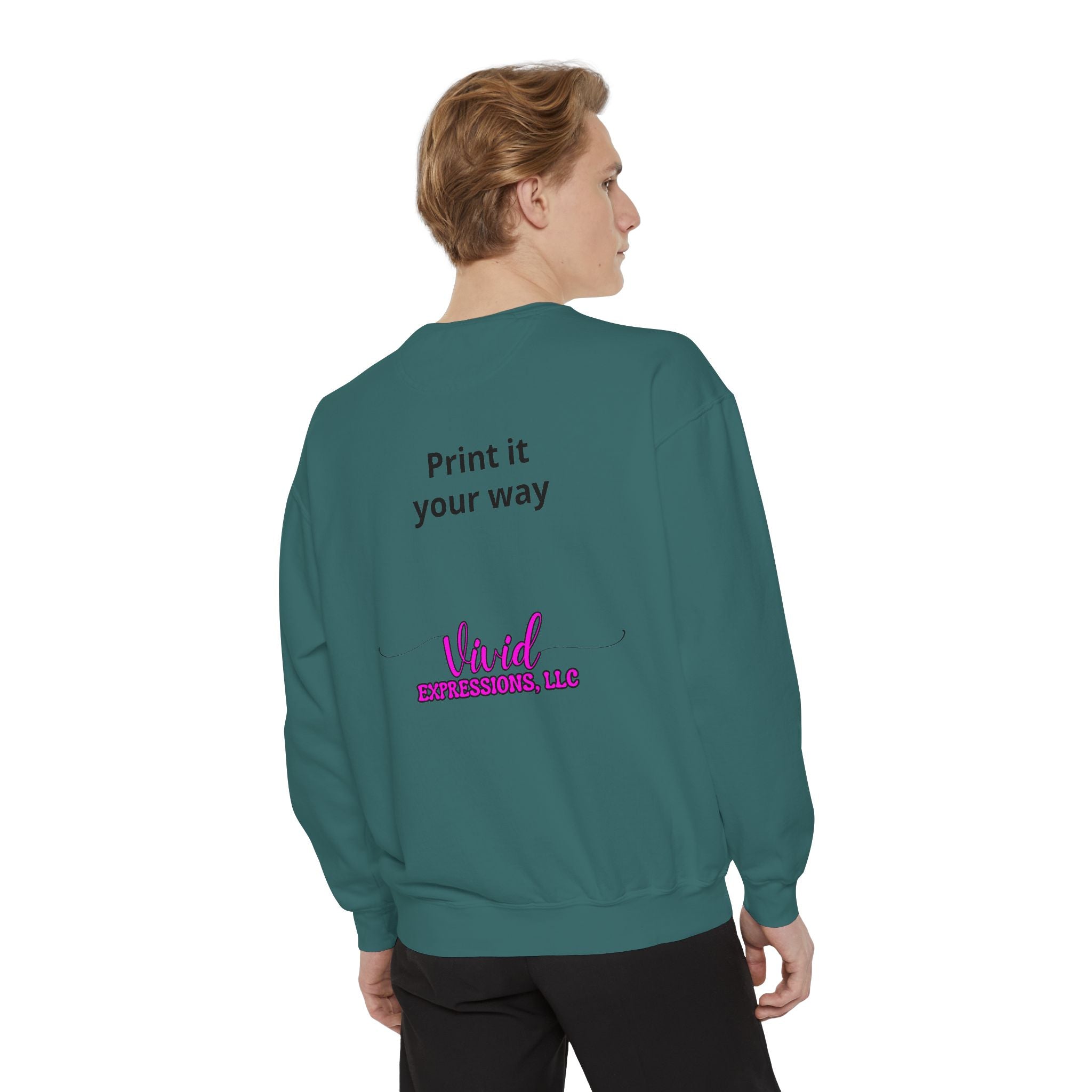 Customizable Sweatshirt "Print It Your Way" — Personalized Crewneck
