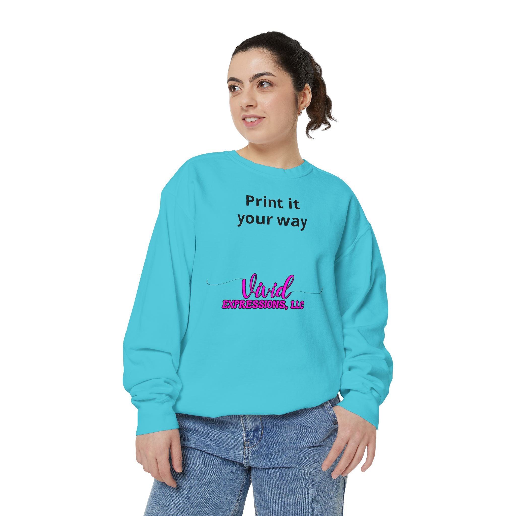 Customizable Sweatshirt "Print It Your Way" — Personalized Crewneck