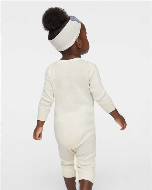 Rabbit Skins Infant Long Legged Baby Rib Bodysuit 4412