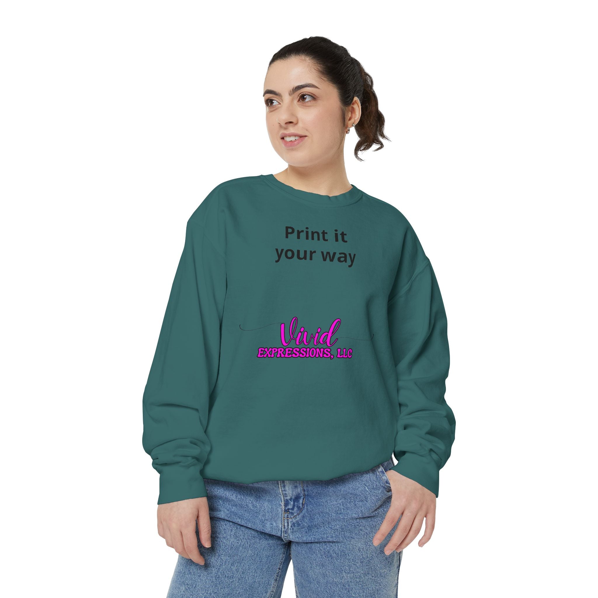 Customizable Sweatshirt "Print It Your Way" — Personalized Crewneck