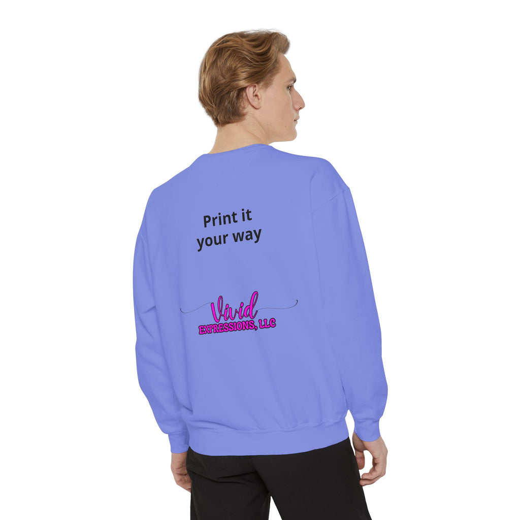 Customizable Sweatshirt "Print It Your Way" — Personalized Crewneck
