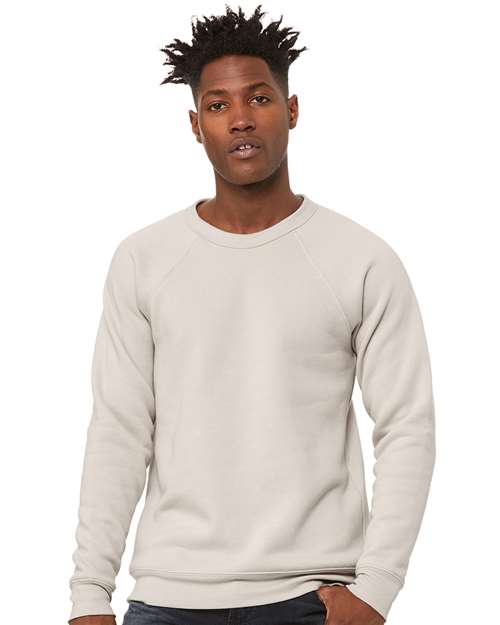 BELLA + CANVAS Unisex Sponge Fleece Raglan Crewneck Sweatshirt 3901