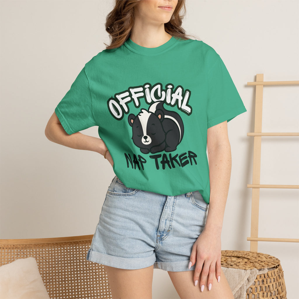 Official Nap Taker T-Shirt | Cute Sleeping Skunk Shirt | Funny Nap Lover Gift