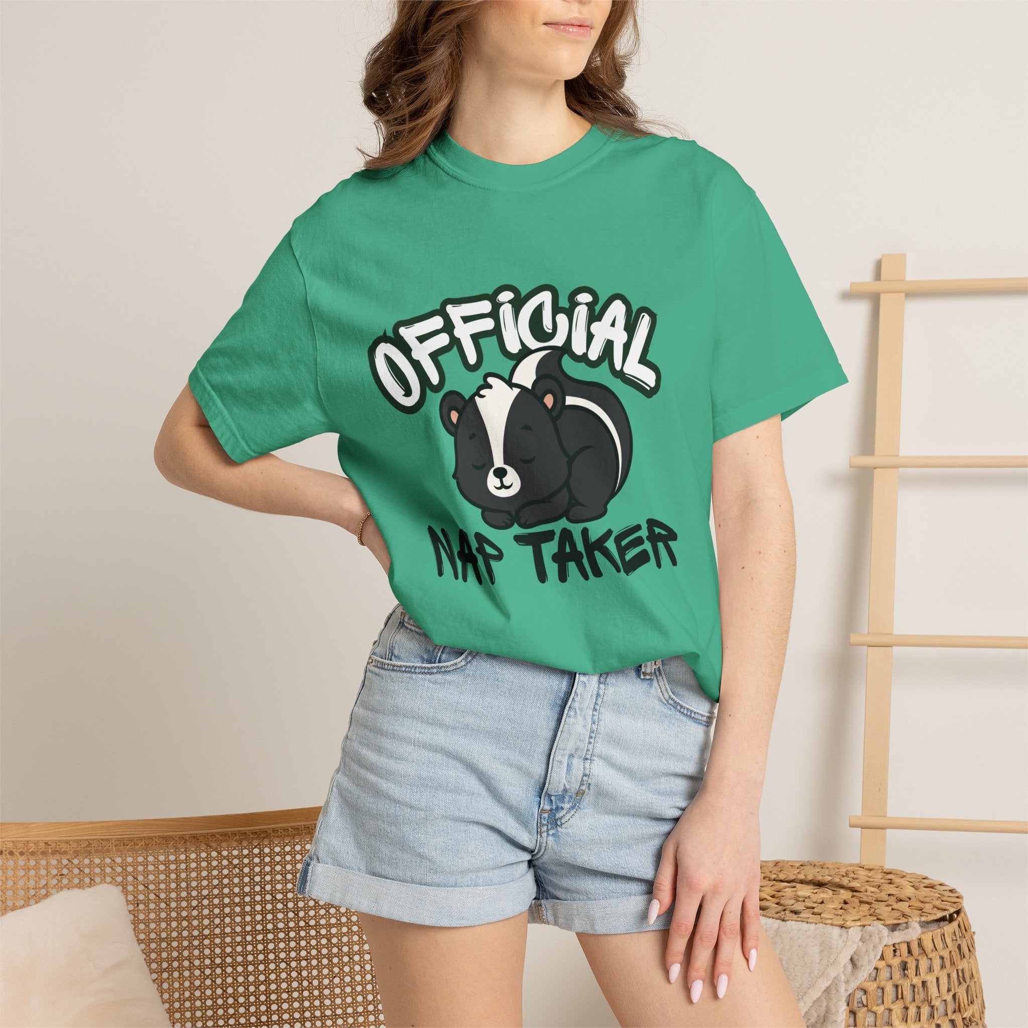 Official Nap Taker T-Shirt | Cute Sleeping Skunk Shirt | Funny Nap Lover Gift