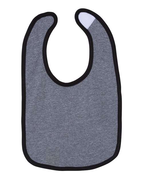 Rabbit Skins Infant Contrast Trim Premium Jersey Bib 1004