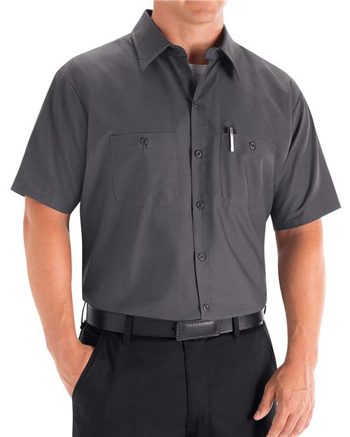 Red Kap Men's Tall Mimix™ Short Sleeve Work Shirt SX20T