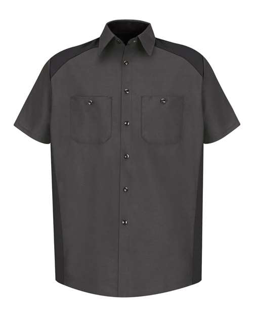 Red Kap Men's Tall Short Sleeve Motorsports Shirt SP28T