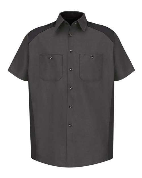 Red Kap Men's Tall Short Sleeve Motorsports Shirt SP28T