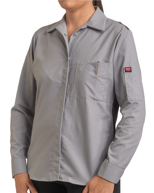 Red Kap Women's Performance Plus Long Sleeve Shop Shirt with Oilblok Technology SY31