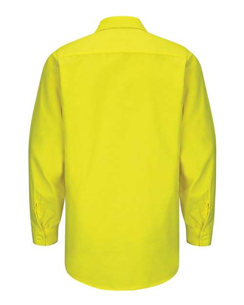 Red Kap Men's Enhanced & Hi-Visibility Long Sleeve Work Shirt SY14