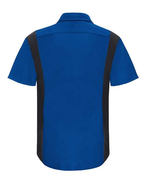 Red Kap Men's Performance Plus Short Sleeve Shirt With Oilblok Technology SY42