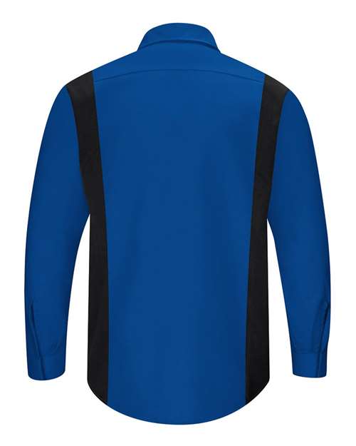 Red Kap Men's Performance Plus Long Sleeve Shirt with OilBlok Technology SY32