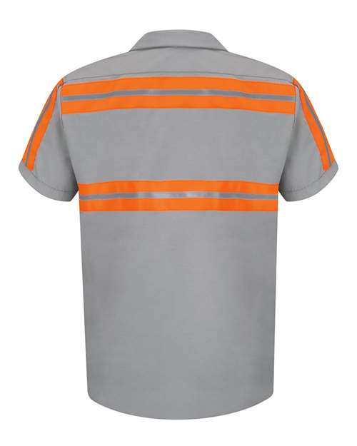 Red Kap Men's Enhanced Visibility Industrial Work Shirt SP24E