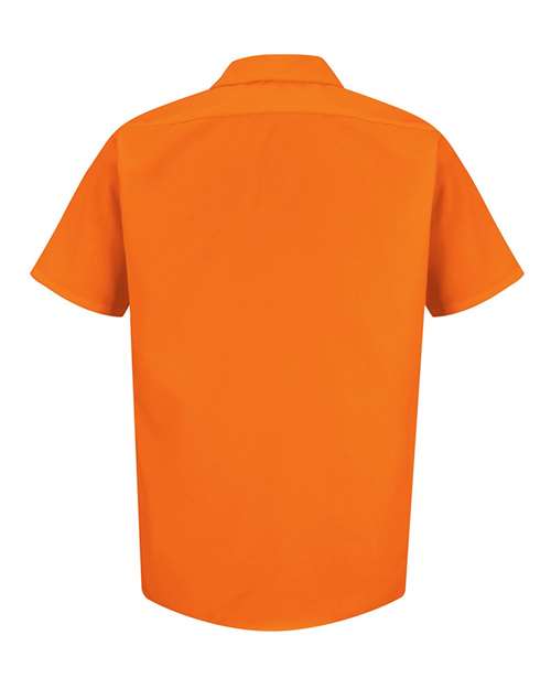Red Kap Men's Tall Enhanced Visibility Short Sleeve Work Shirt SS24T