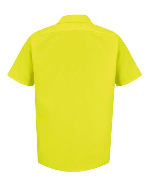 Red Kap Men's Tall Enhanced Visibility Short Sleeve Work Shirt SS24T