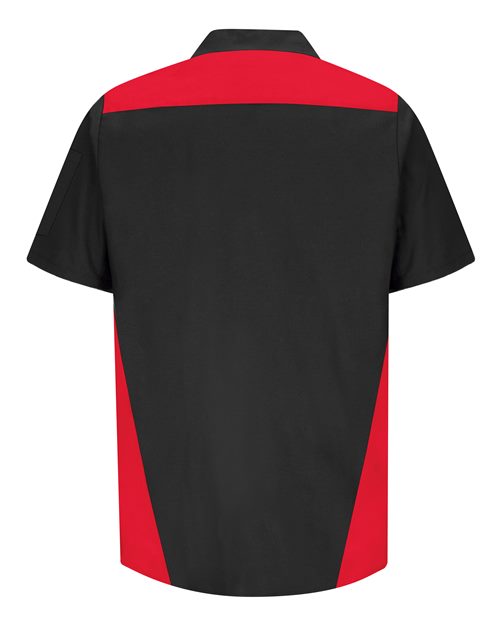 Red Kap Men's Tri-Color Short Sleeve Shop Shirt SY28