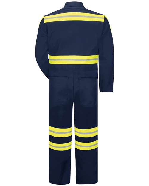 Red Kap Men's Enhanced Visibility Action Back Coverall CT10EN