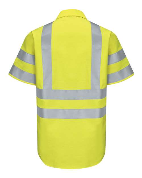 Red Kap Men's Tall Enhanced & Hi-Visibility Work Shirt SY24T