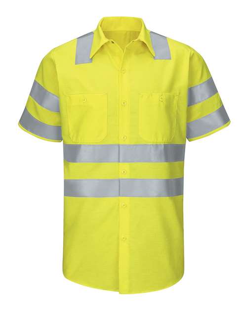 Red Kap Men's Tall Enhanced & Hi-Visibility Work Shirt SY24T