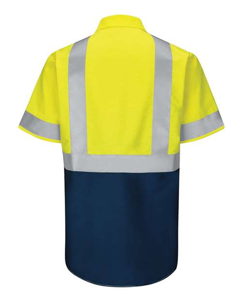 Red Kap Men's Tall Enhanced & Hi-Visibility Work Shirt SY24T